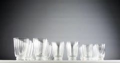 After René Lalique for Lalique, "St-Hubert" Crystal Service (42 Pieces), 1970s