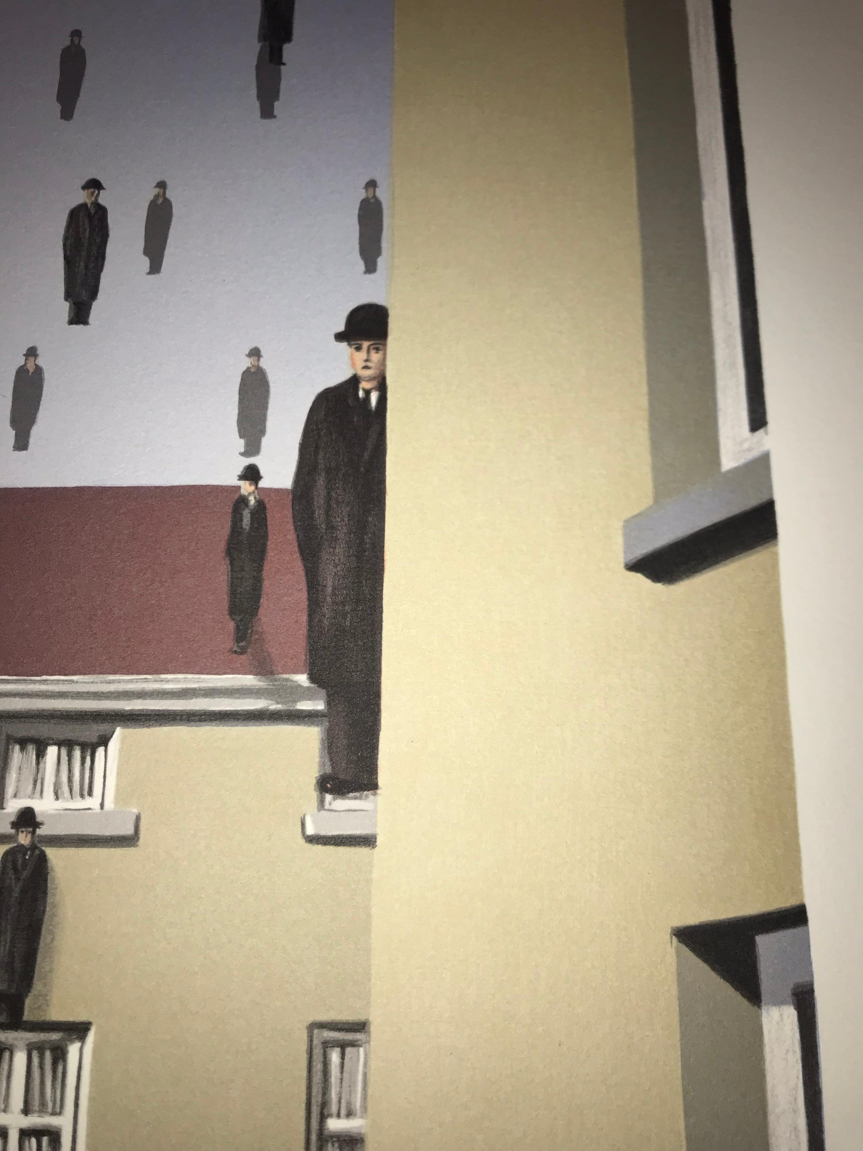Farblithographie nach dem Ölgemälde 1953 auf Leinwand von Ren Magritte:: gedruckt mit der Signatur von Magritte und nummeriert aus der Auflage von 300 Stück. 
Die Lithografie trägt die Kaltstempel der Magritte Foundation & ADAGP und ist mit