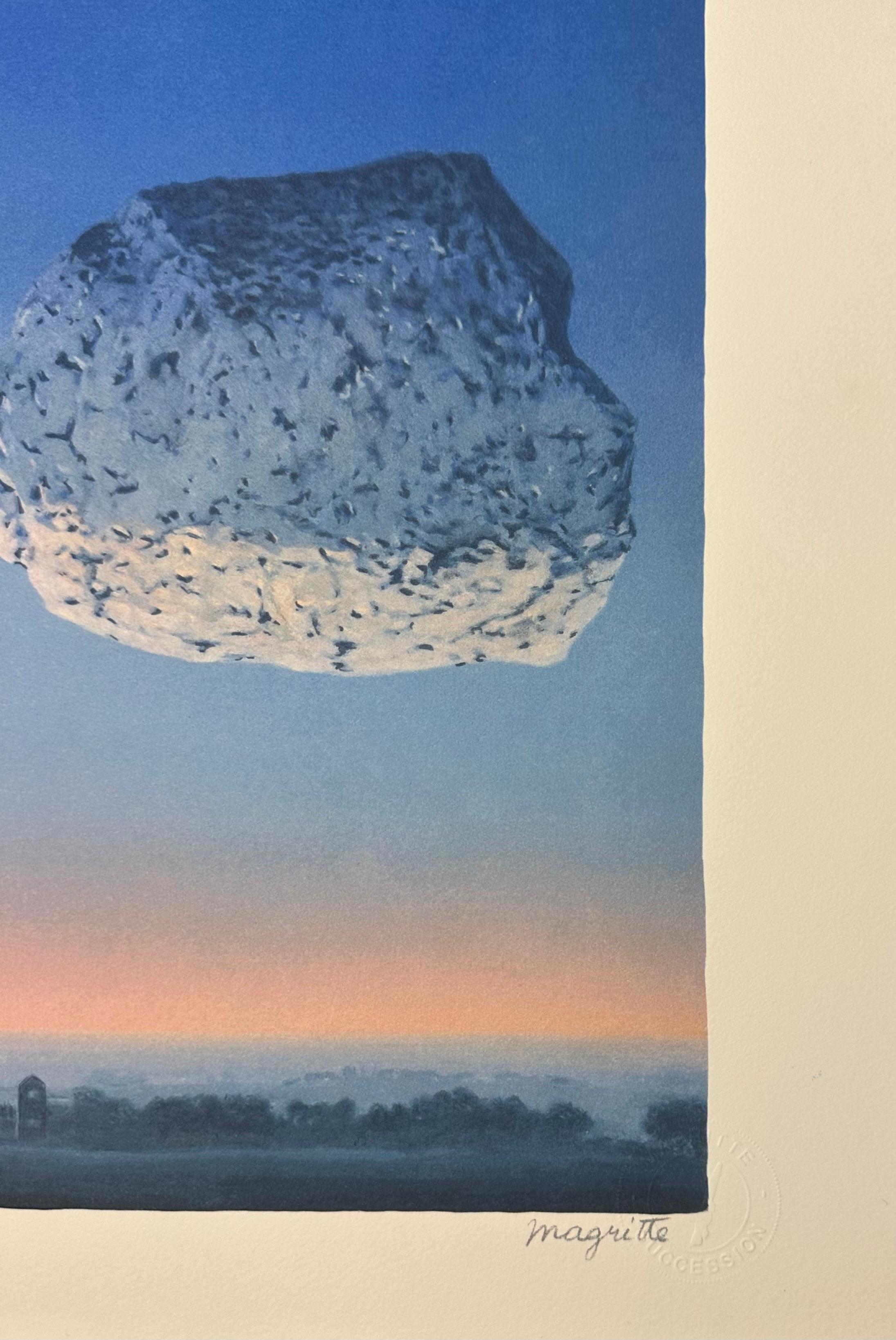 René Magritte La Bataille de l'Argonne, 1959 Lithograph d'après signed. For Sale 3