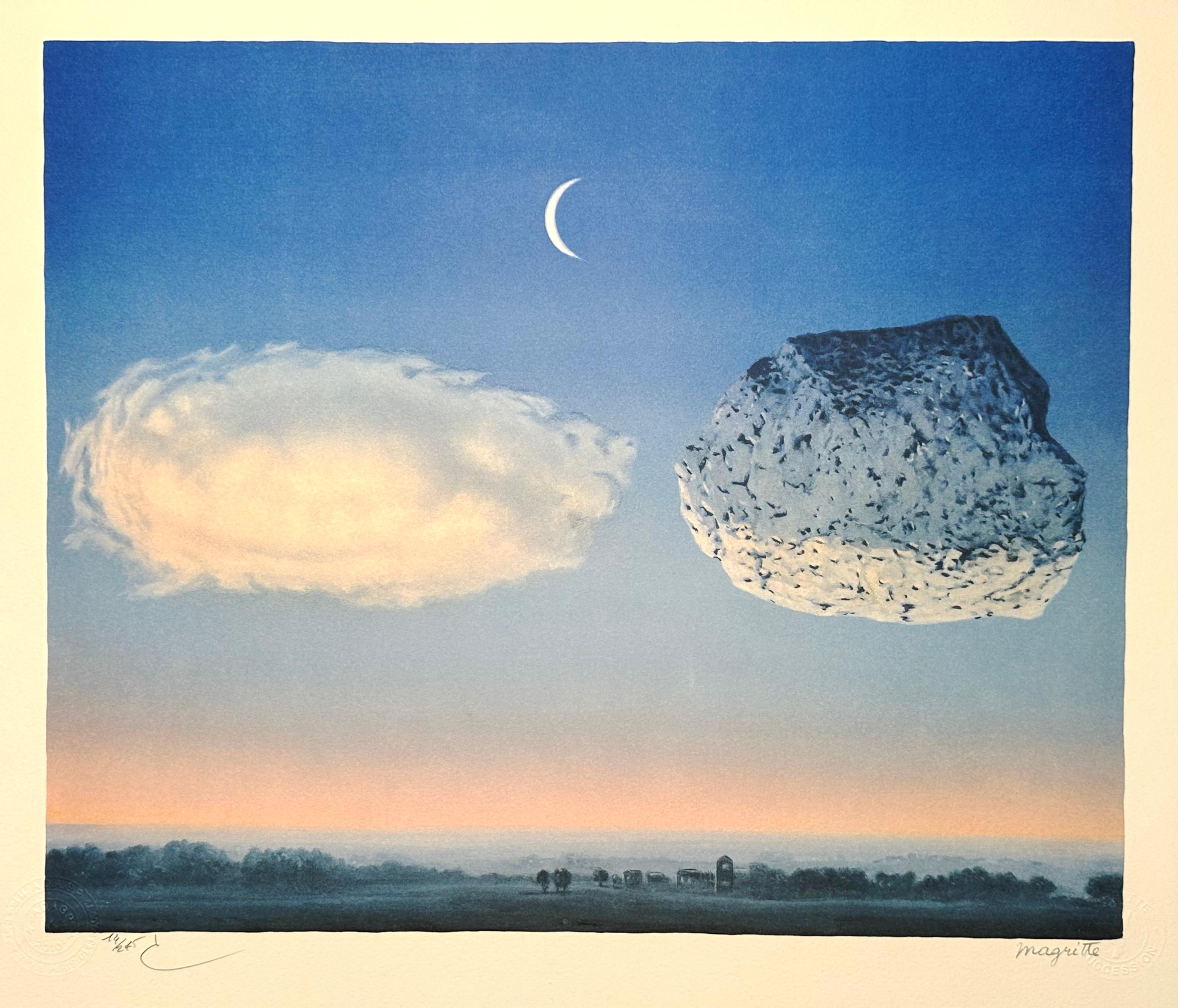 René Magritte La Bataille de l'Argonne, 1959 Lithographie d'après signiert.