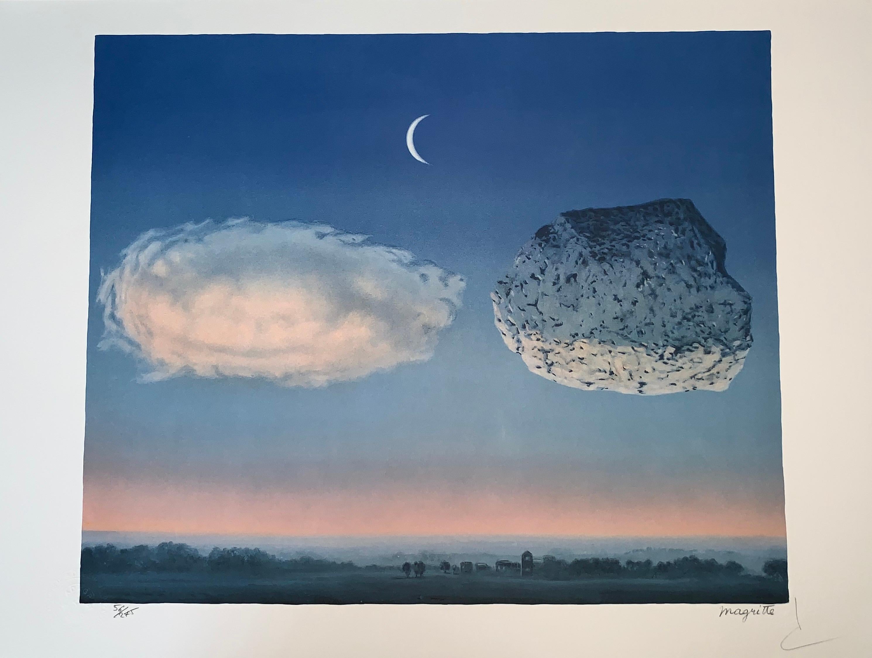 La Bataille de l'Argonne - 20th Century, Surrealist, Lithograph, Figurative Prin - Print by (after) René Magritte