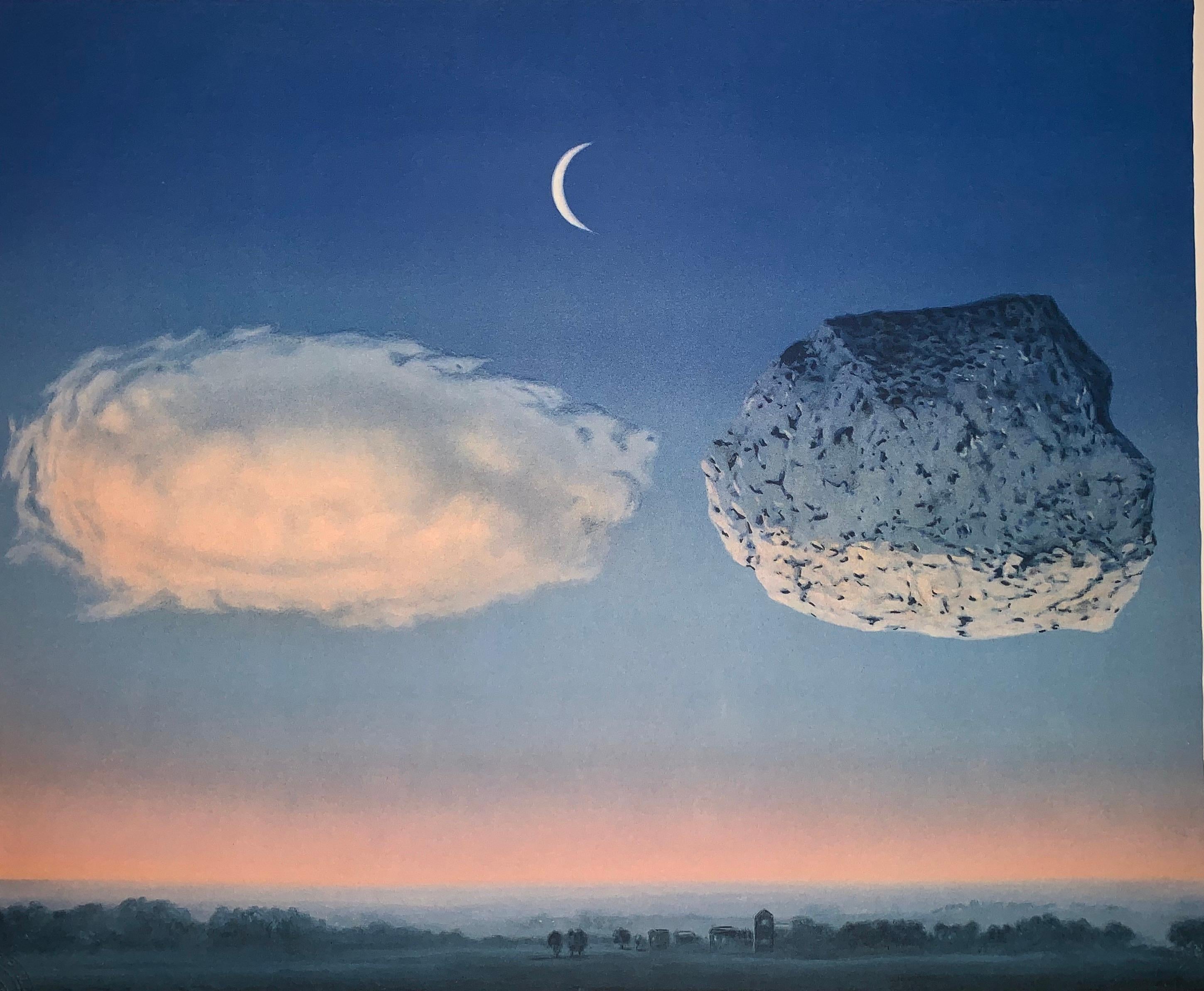 (after) René Magritte Figurative Print - La Bataille de l'Argonne - 20th Century, Surrealist, Lithograph, Figurative Prin