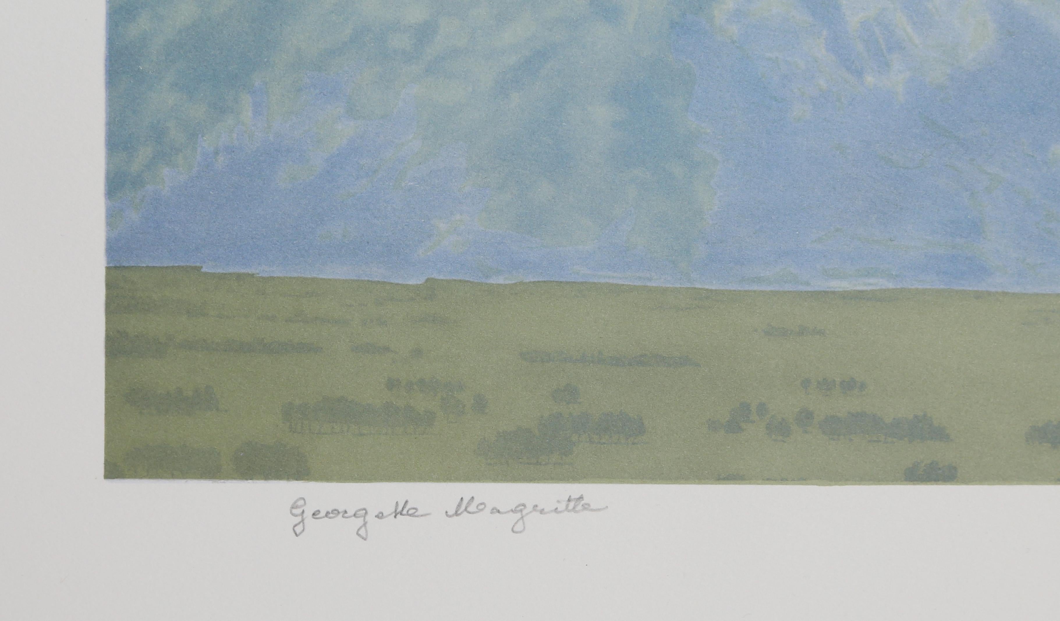 Lithographie surréaliste Sensible de La Corde d'après Magritte - Surréalisme Print par (after) René Magritte