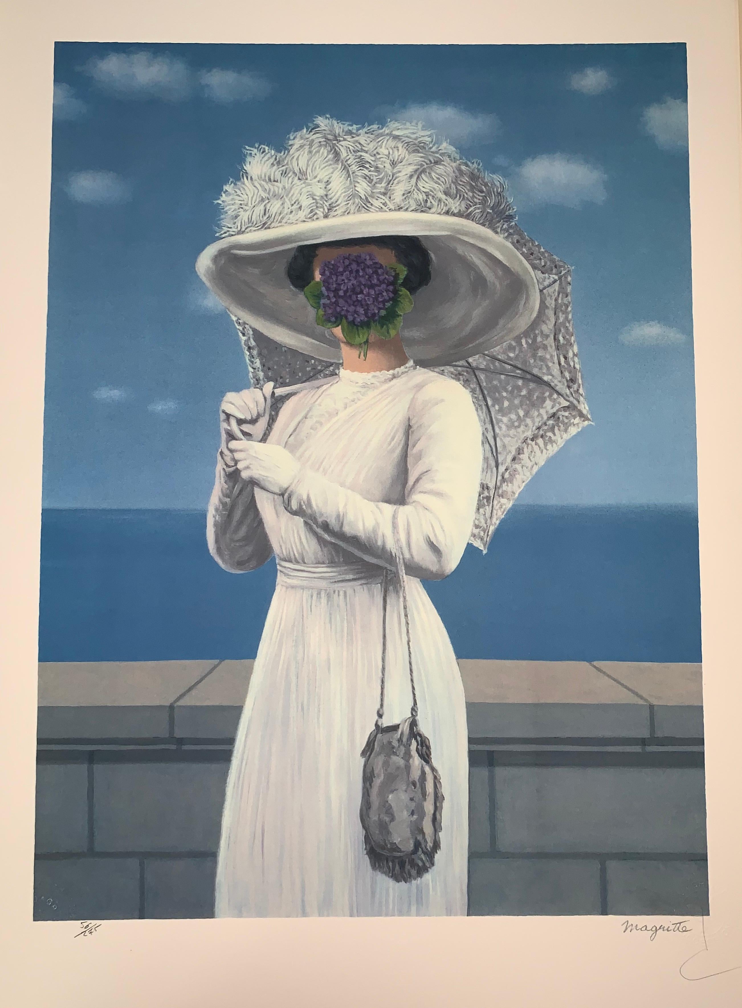 La Grande Guerre - 20. Jahrhundert, Surrealistisch, Lithographie, figurativer Druck – Print von (after) René Magritte