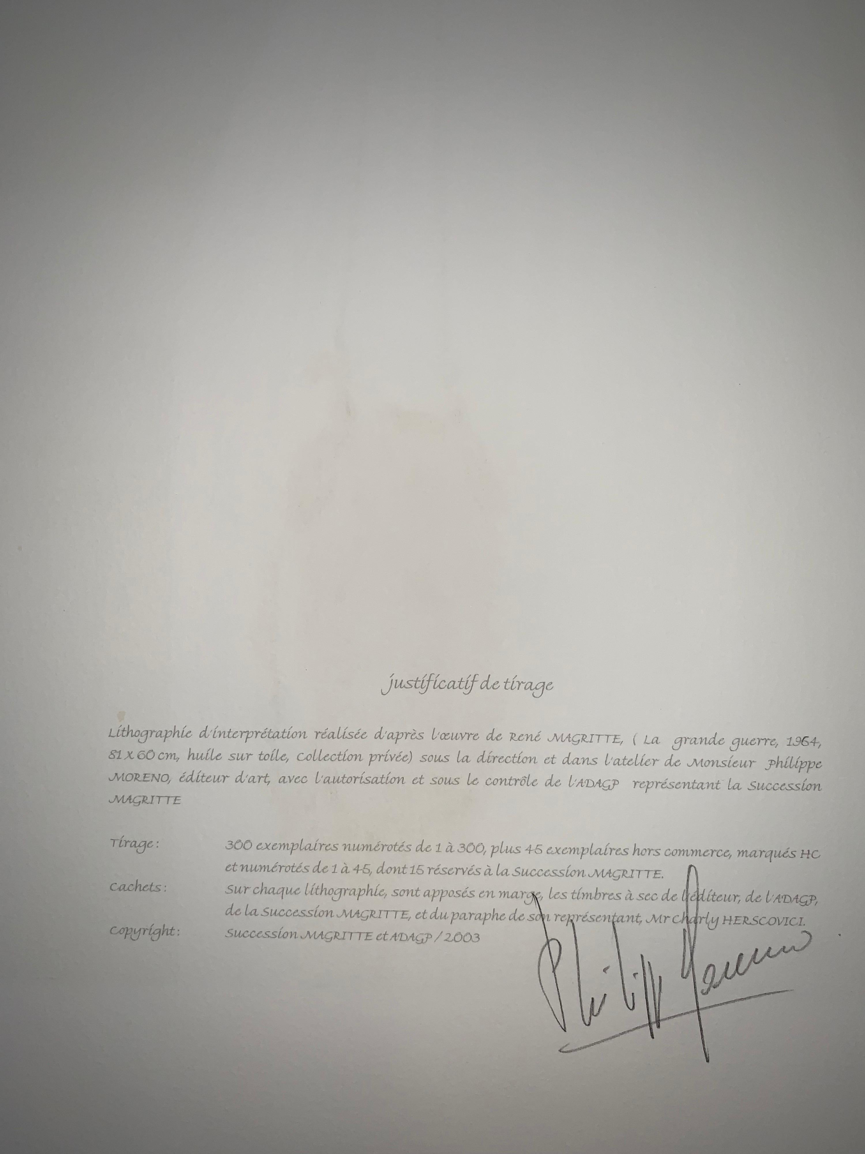 La Grande Guerre - Siglo XX, Surrealista, Litografía, Grabado figurativo en venta 1