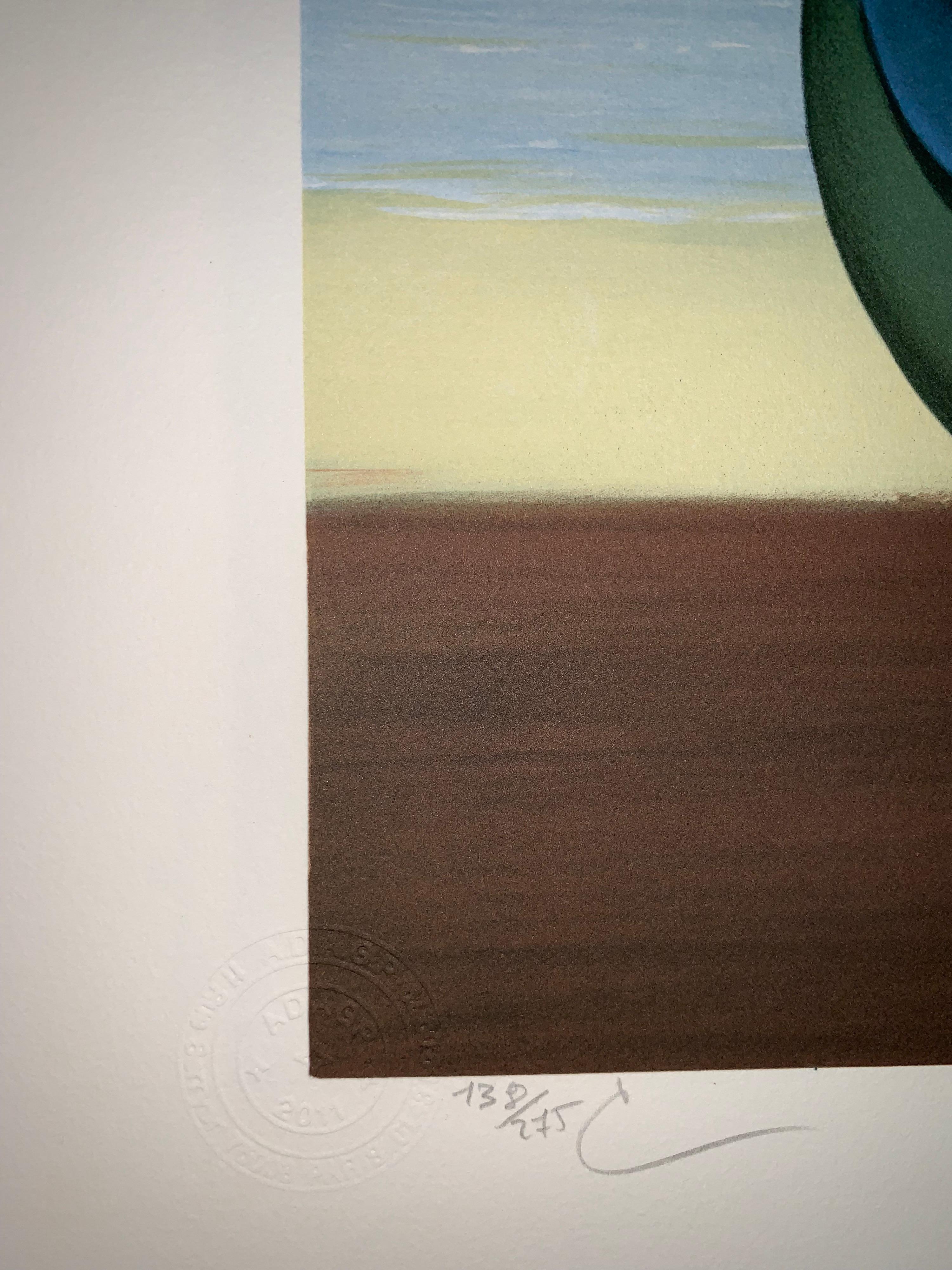 La Valse-Stitation - 20. Jahrhundert, Surrealistisch, Lithographie, figurativer Druck (Surrealismus), Print, von (after) René Magritte