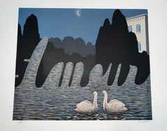 L'Art de la Conversation - 20e siècle, surréaliste, lithographie, figurative Prin