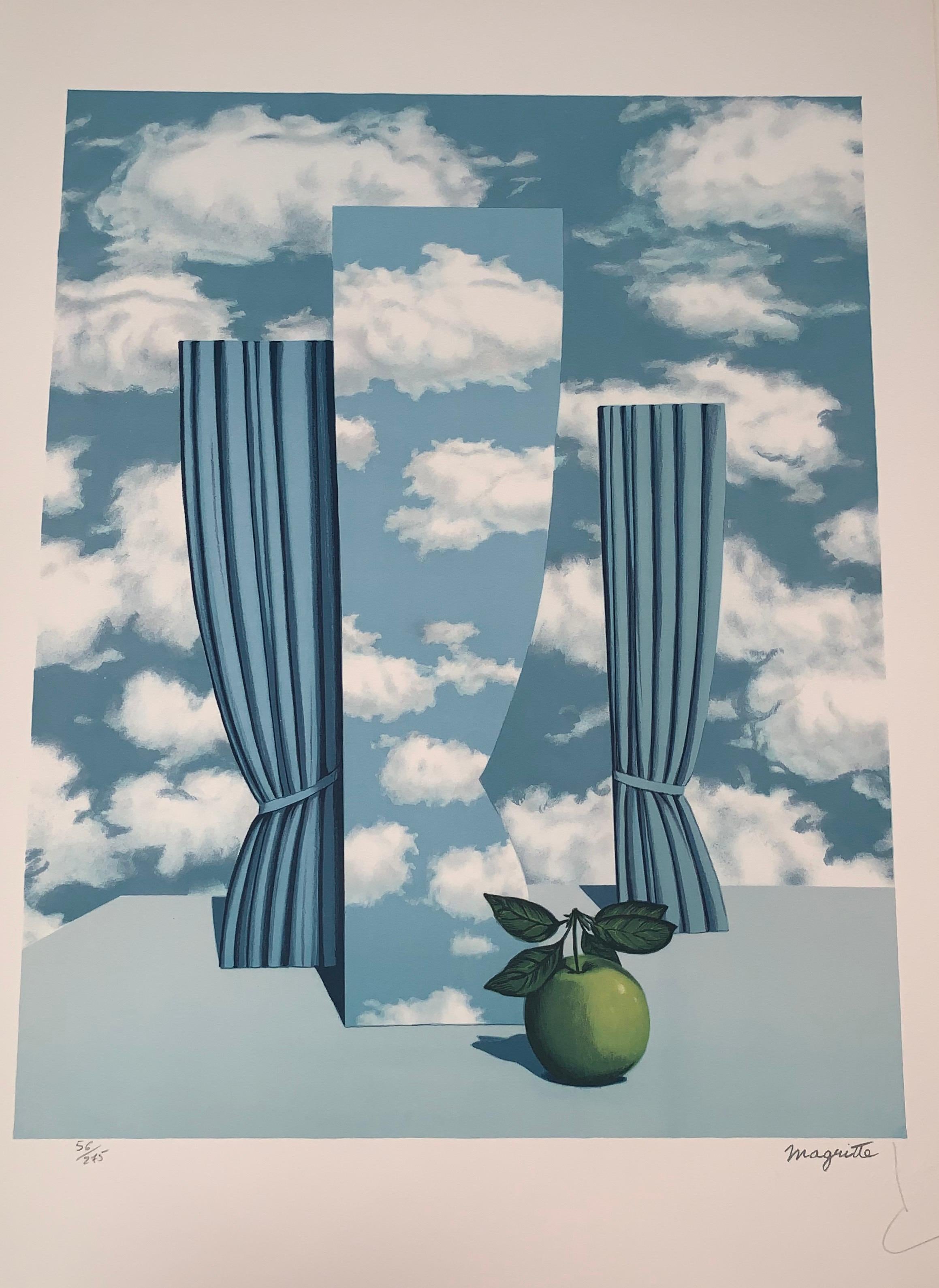Le Beau Monde - 20e siècle, surréaliste, lithographie, impression figurative - Print de (after) René Magritte