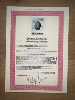 Le Château des Pyrénées - 20th Century, Surrealist, Lithograph, Figurative Print