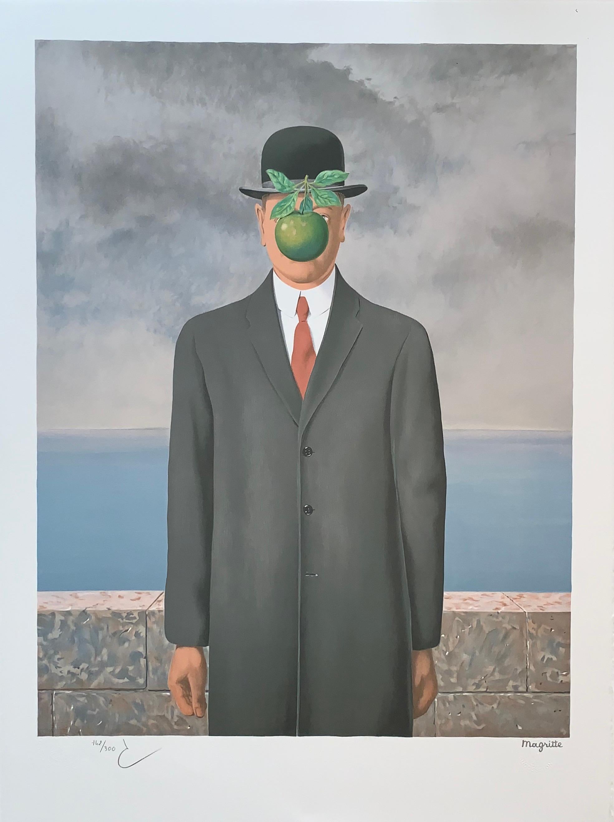 Le Fils de l'Homme - 20th Century, Surrealist, Lithograph, Figurative Print 5