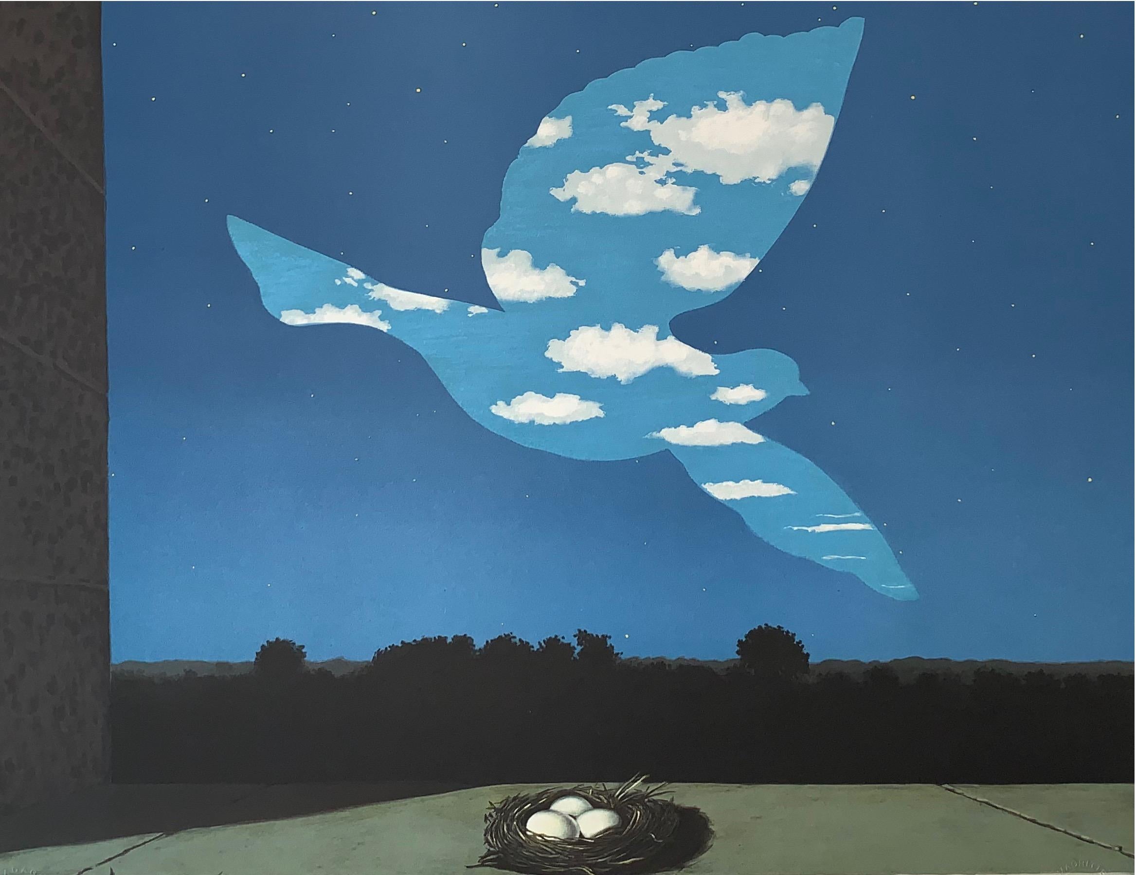 Figurative Print (after) René Magritte - Le Retour - 20ème siècle, surréaliste, lithographie, impression figurative