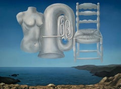 Le Temps Menacant - Siglo XX, Surrealista, Litografía, Grabado figurativo