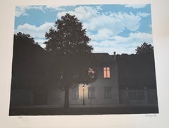 L'Empire des Lumières - 20th Century, Surrealist, Lithograph, Figurative Print