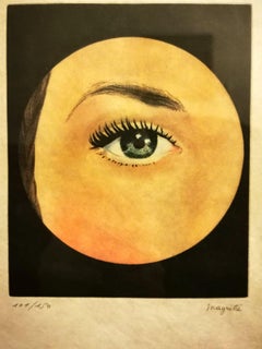L'œil - Gravure originale d'après Ren Magritte - 1968