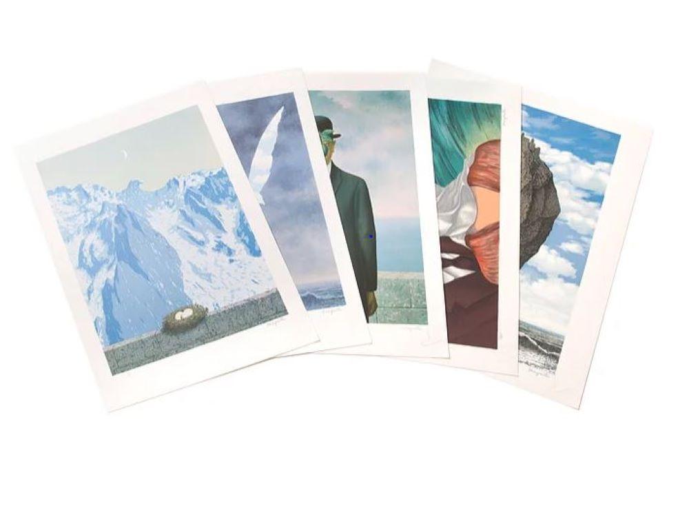 Lithographies portfolio V de Magritte - 20e siècle, surréaliste, imprimé figuratif - Print de (after) René Magritte