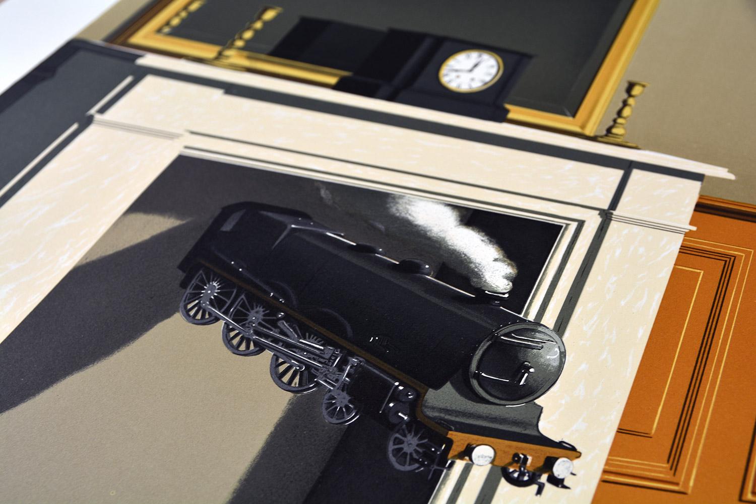 René Magritte - LA DURÉE POIGNARDÉE Limited Surrealism French Contemporary - Print by (after) René Magritte