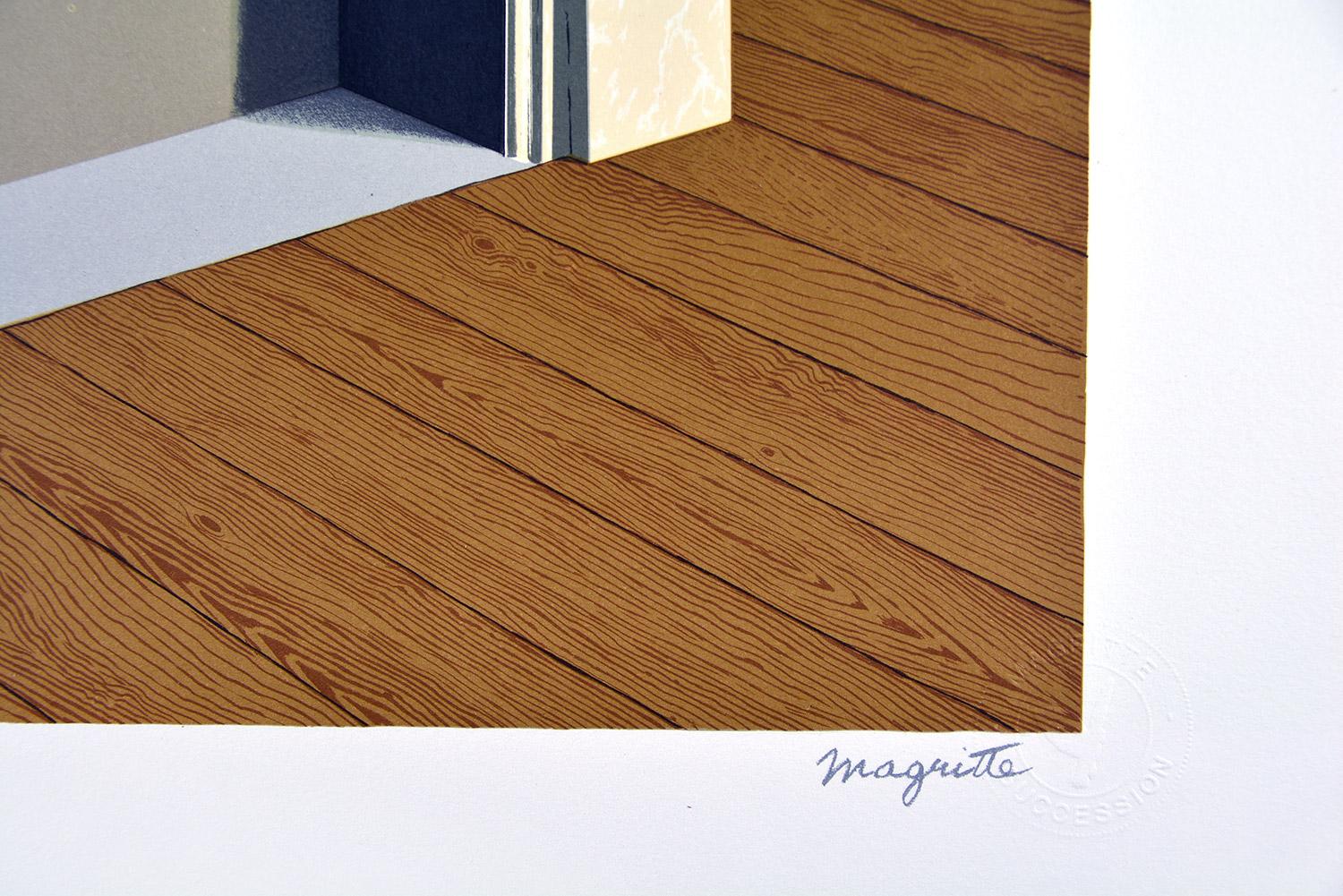 René Magritte - LA DURÉE POIGNARDÉE, 1938 (TIME TRANSFIXED)
Datum der Gründung: 2010
Medium: Lithographie auf BFK Rives Papier
Auflage: 275
Größe: 60 x 45 cm
Zustand: In sehr gutem Zustand und nie gerahmt
Beobachtungen: Lithographie auf BFK Rives