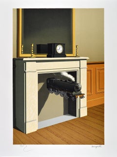 René Magritte - LA DURÉE POIGNARDÉE Limited Surrealismo Francese Contemporaneo