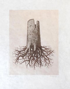 RENÉ MAGRITTE - La Folie Almayeur - Limited ed. Etching & Aquatint  Surrealism