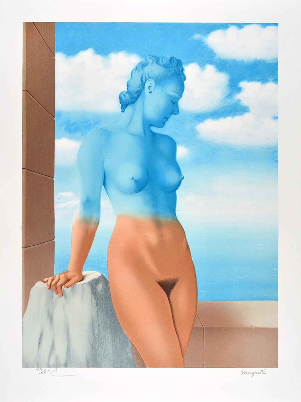 René Magritte: LA MAGIE NOIRE, 1945 - Litografia in edizione limitata Surrealismo