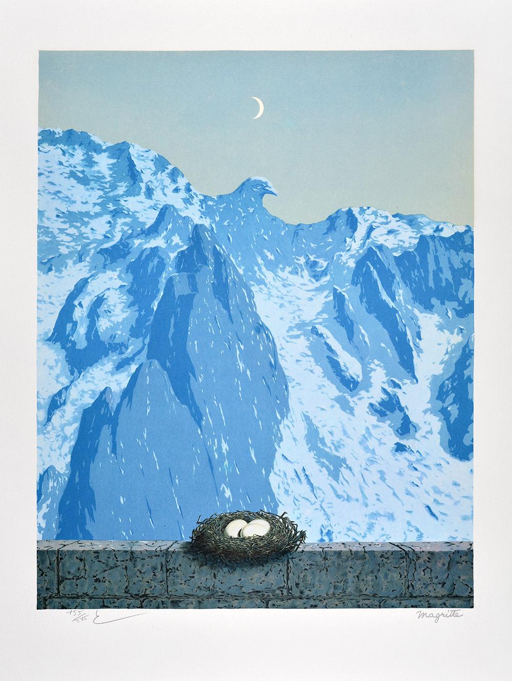(after) René Magritte Figurative Print – René Magritte - LE DOMAINE D'ARNHEIM Limitierter Surrealismus Französisch Contemporary