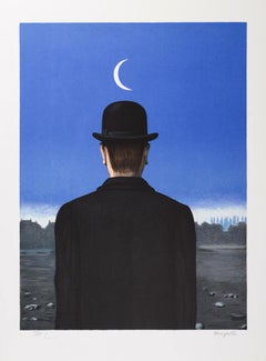 RENÉ MAGRITTE Le Maitre d
ecole 1955 Limited edition Lithograph - Surrealism