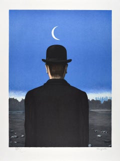 Vintage RENÉ MAGRITTE Le Maître d'École -  1955 Limited edition Lithograph - Surrealism