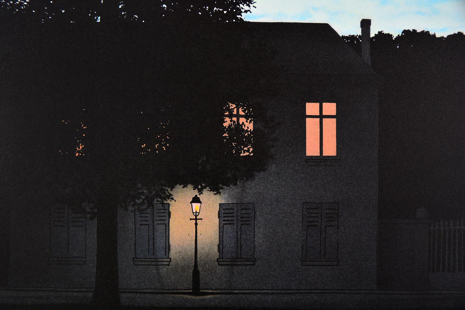 RENÉ MAGRITTE L'empire des lumières, 1961 Limited edition Lithograph, Surrealism - Surrealist Print by (after) René Magritte