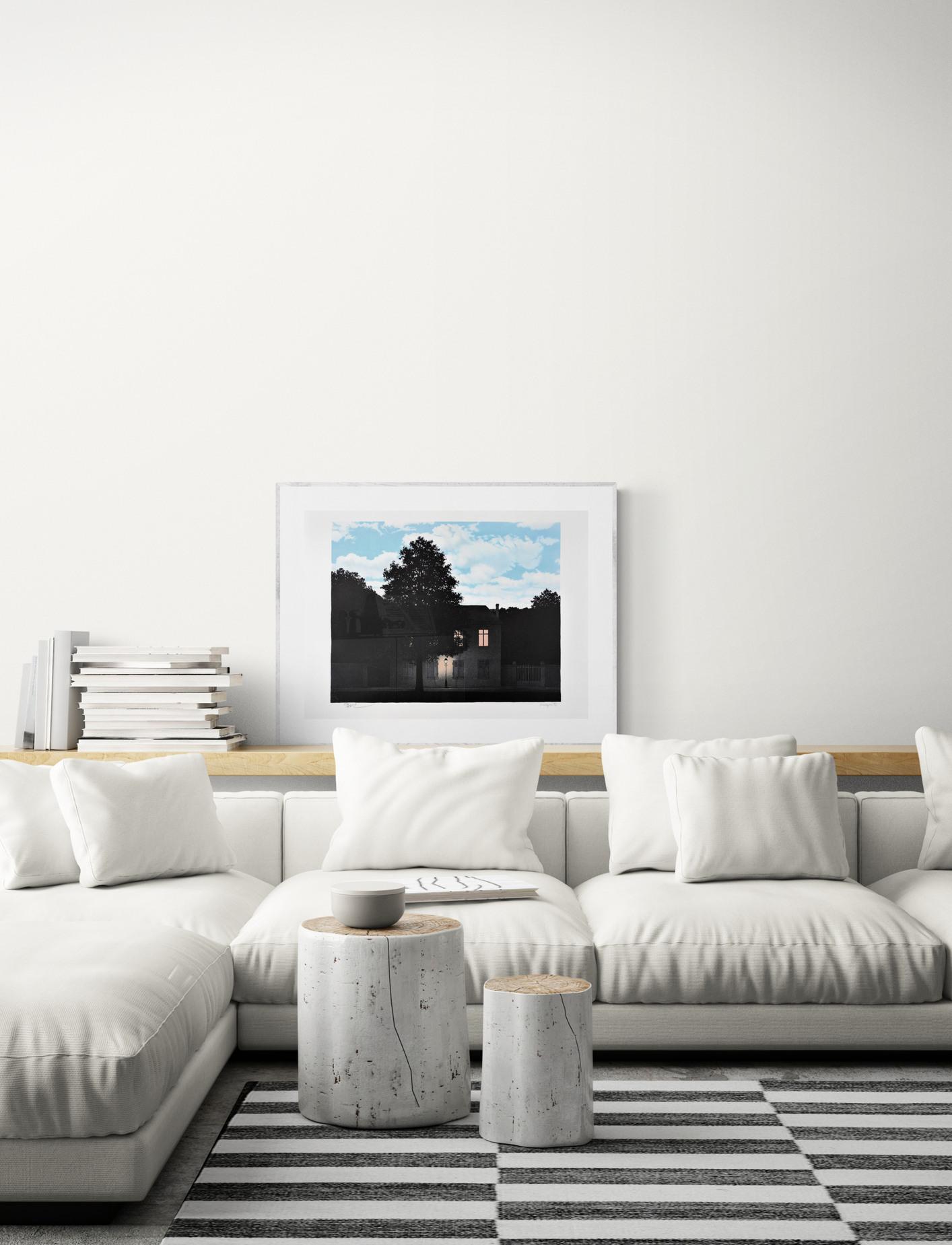 RENÉ MAGRITTE L'empire des lumières, 1961 Limited edition Lithograph, Surrealism For Sale 2