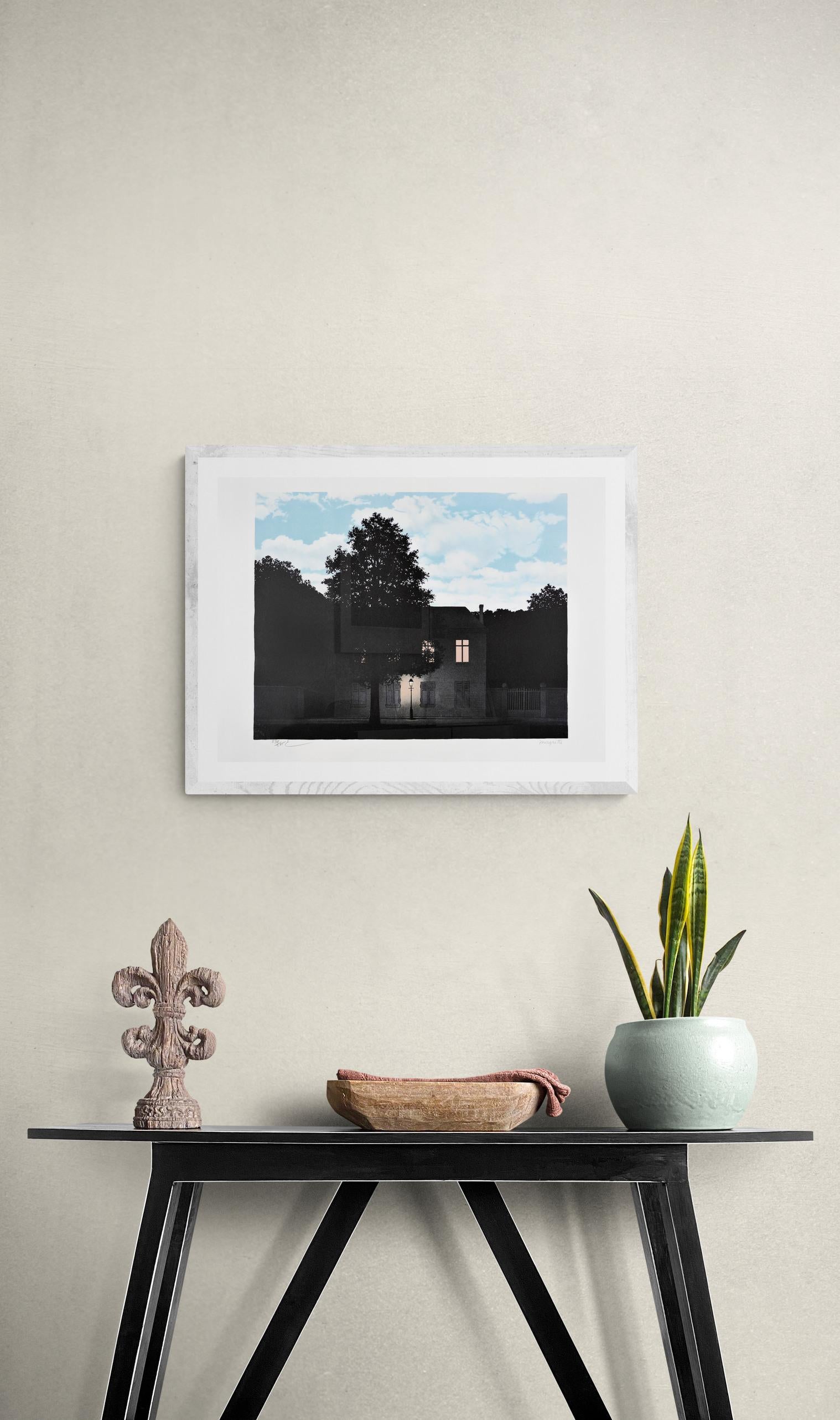 RENÉ MAGRITTE L'empire des lumières, 1961 Limited edition Lithograph, Surrealism For Sale 3