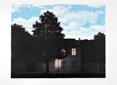 René Magritte L'empire des lumières, 1961 Litografia in edizione limitata, Surrealismo