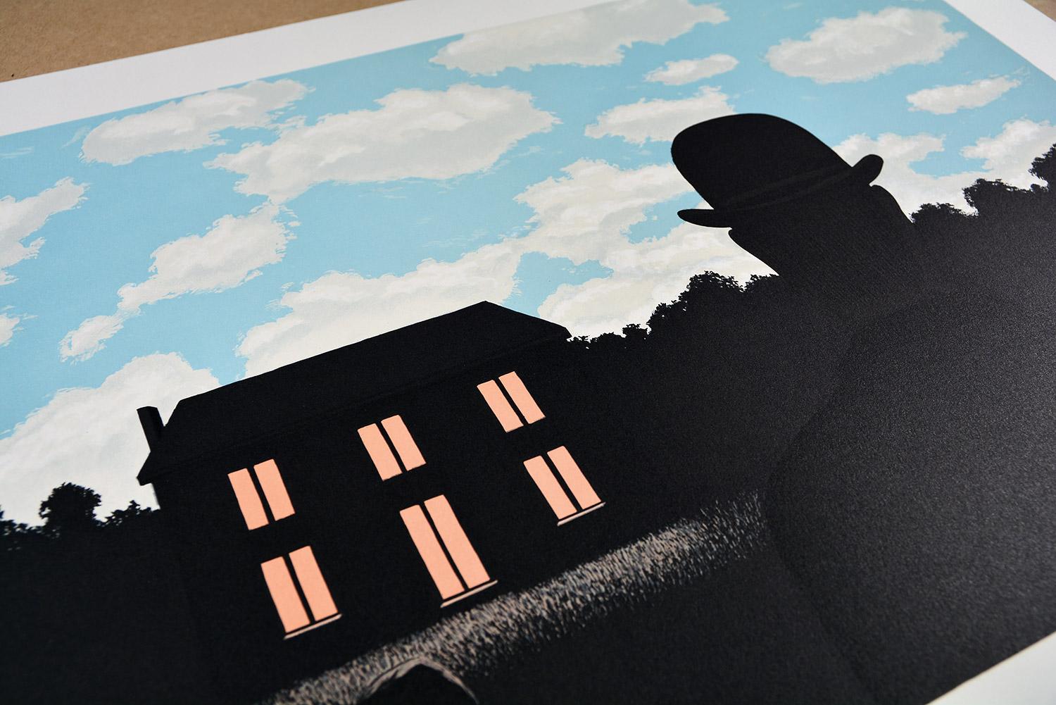 RENÉ MAGRITTE L'EMPIRE DES LUMIÈRES, 1964 Limited edition Lithograph, Surrealism - Print by (after) René Magritte
