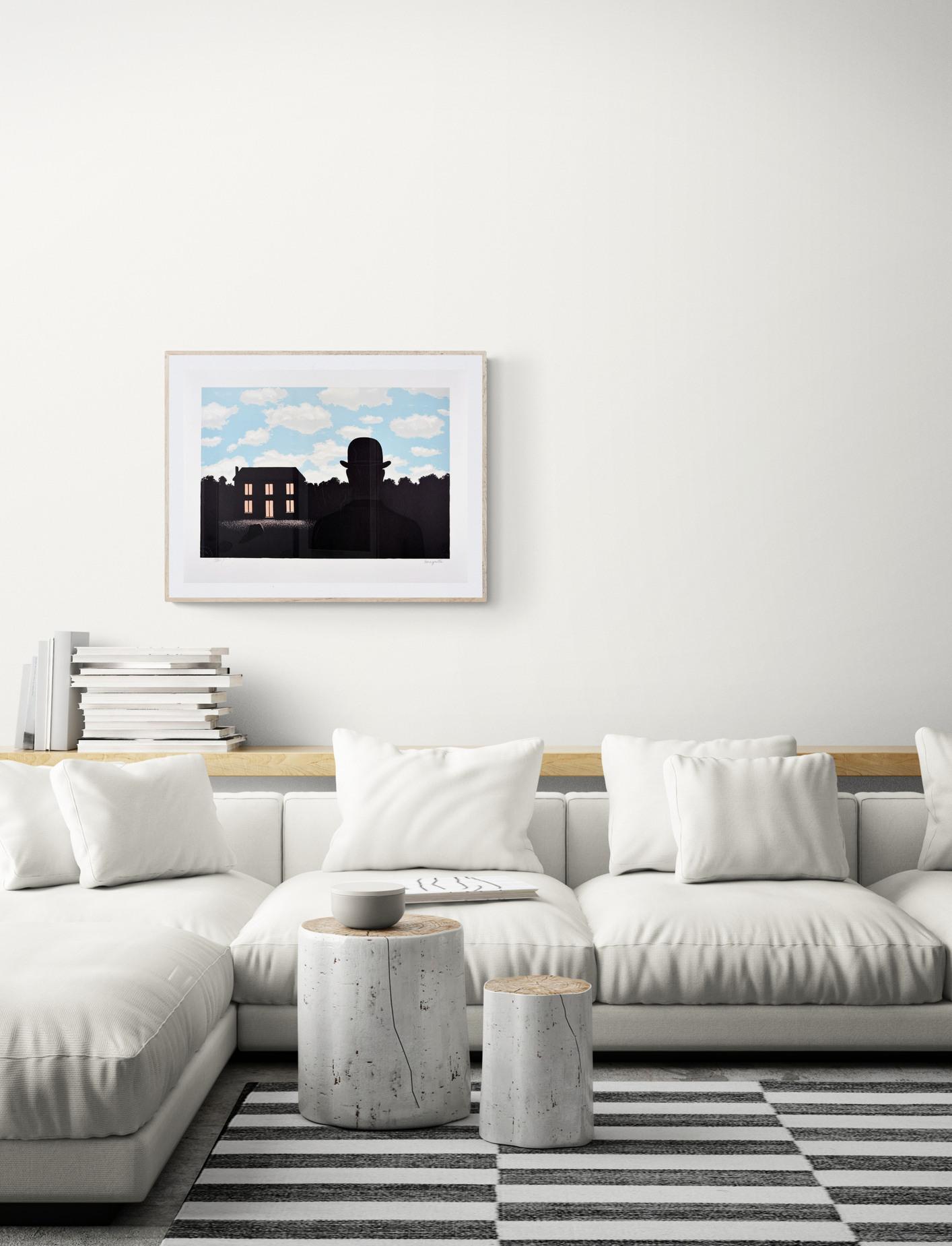 RENÉ MAGRITTE L'EMPIRE DES LUMIÈRES, 1964 Limited edition Lithograph, Surrealism For Sale 2