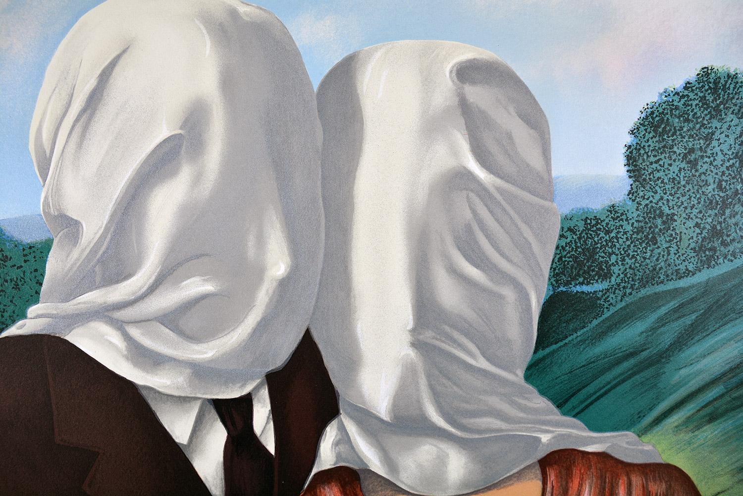 (after) René Magritte - LES AMANTS Limited Lithograph Surrealism French