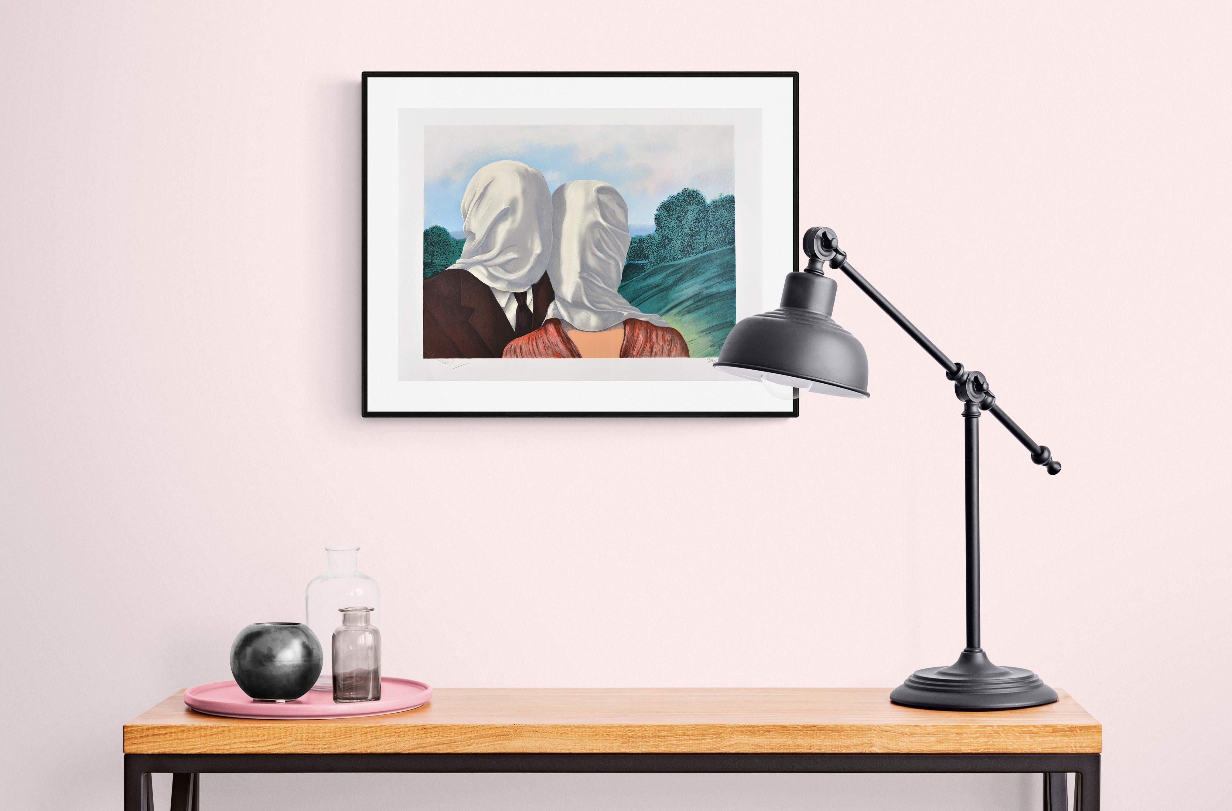 René Magritte - LES AMANTS Surréalisme limité Art français Contemporain 6