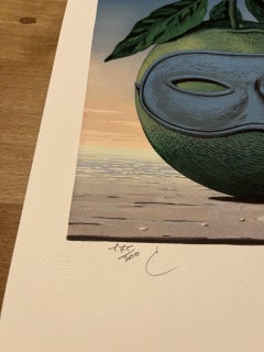 Souvenir de voyage - 20e siècle, surréaliste, lithographie, impression figurative