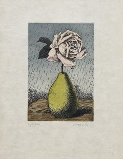 Untitled - Original Etching After René Magritte - 1968