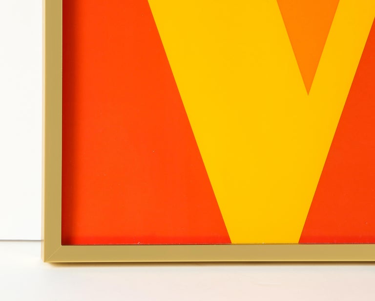 After Robert Indiana, Golden Love, Screenprint, Serigraph, Yellow, Orange, Red For Sale 5