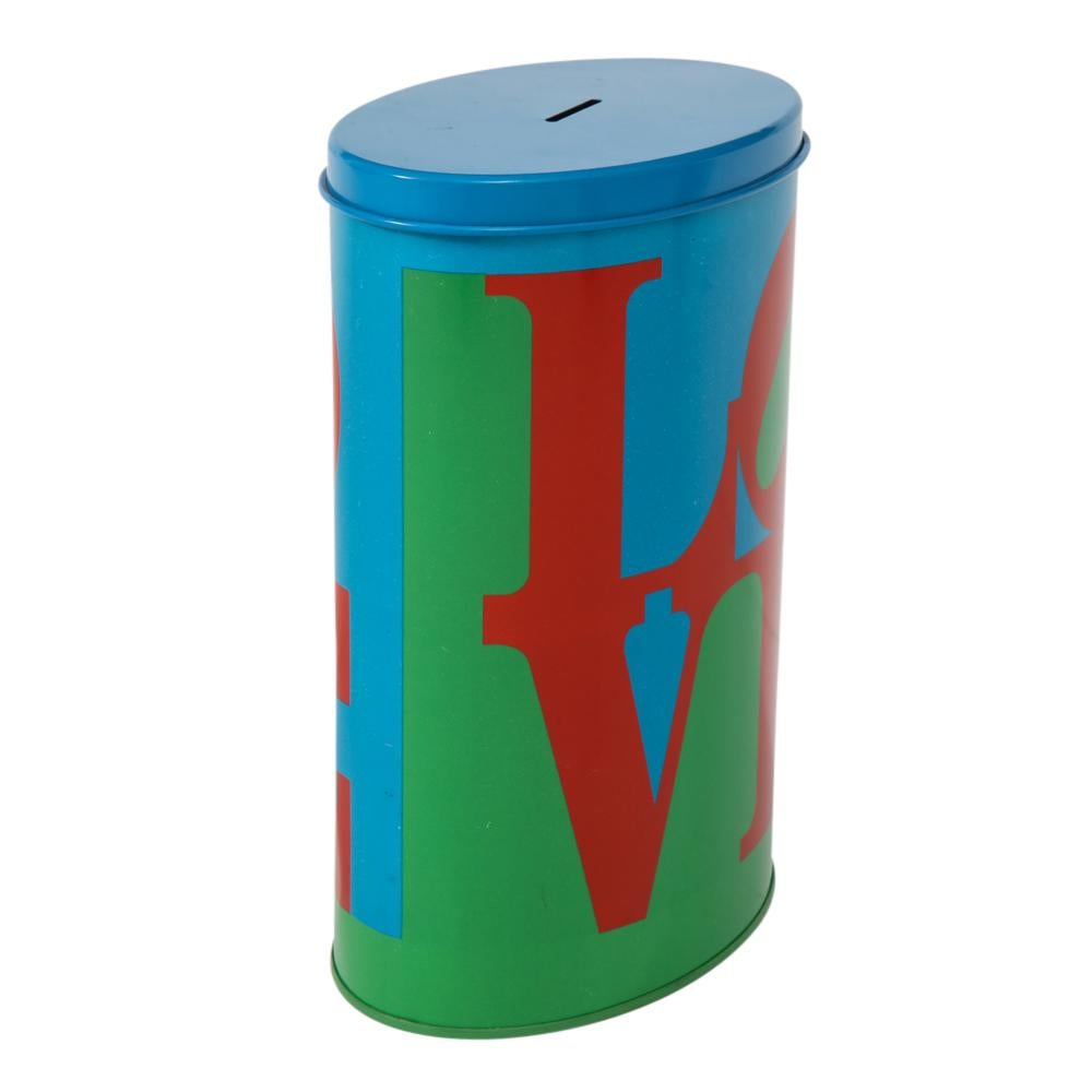 Pop Art Love Coin Bank, After Robert Indiana, Red, Blue, Green.  For Sale 2