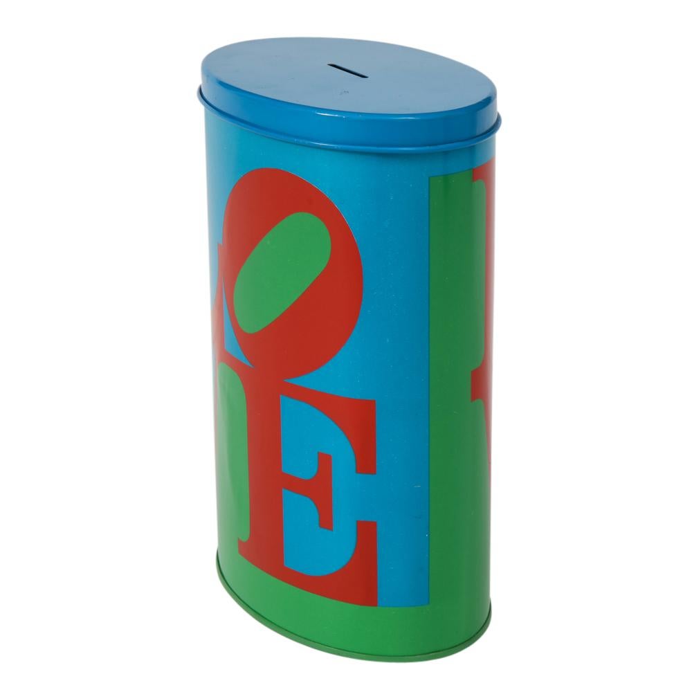 Pop Art Love Coin Bank, After Robert Indiana, Red, Blue, Green.  For Sale 1