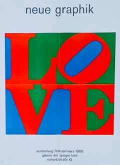 Robert Indiana Man Ray exhibition poster 1968 (Robert Indiana LOVE)