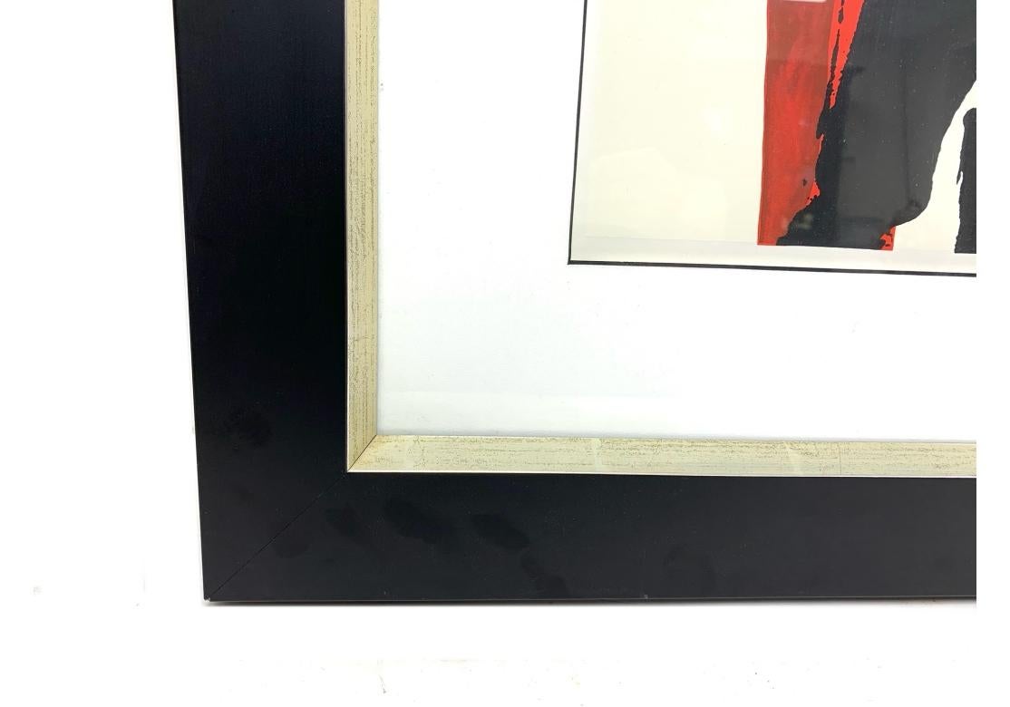Robert Motherwell était une figure importante de l'expressionnisme abstrait, connue pour ses peintures, ses collages et ses gravures.

Une estampe d'art abstrait moderne décorative intitulée 