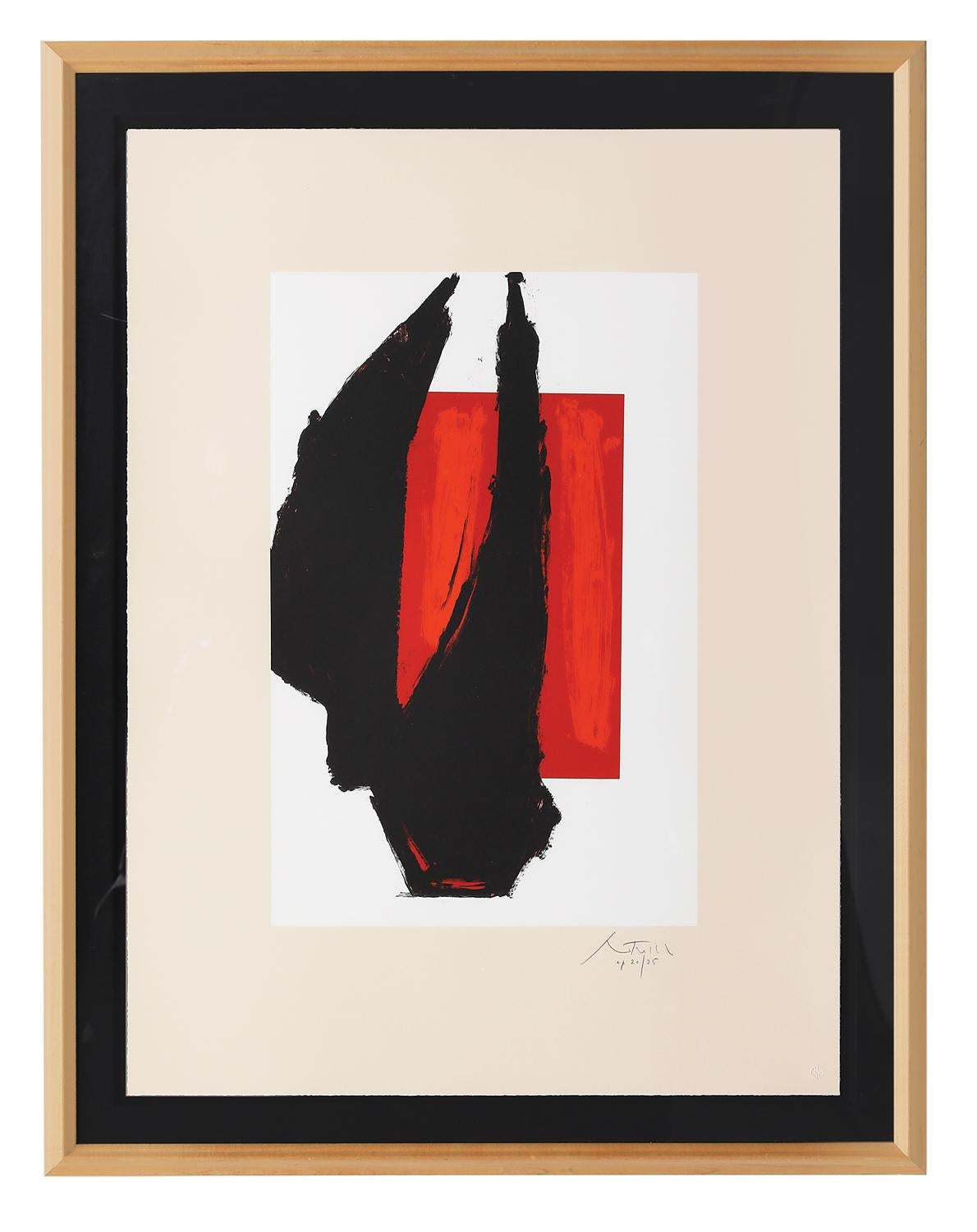 (after) Robert Motherwell Abstract Print - Superb Robert Motherwell Lithograph (Signed and Numbered)