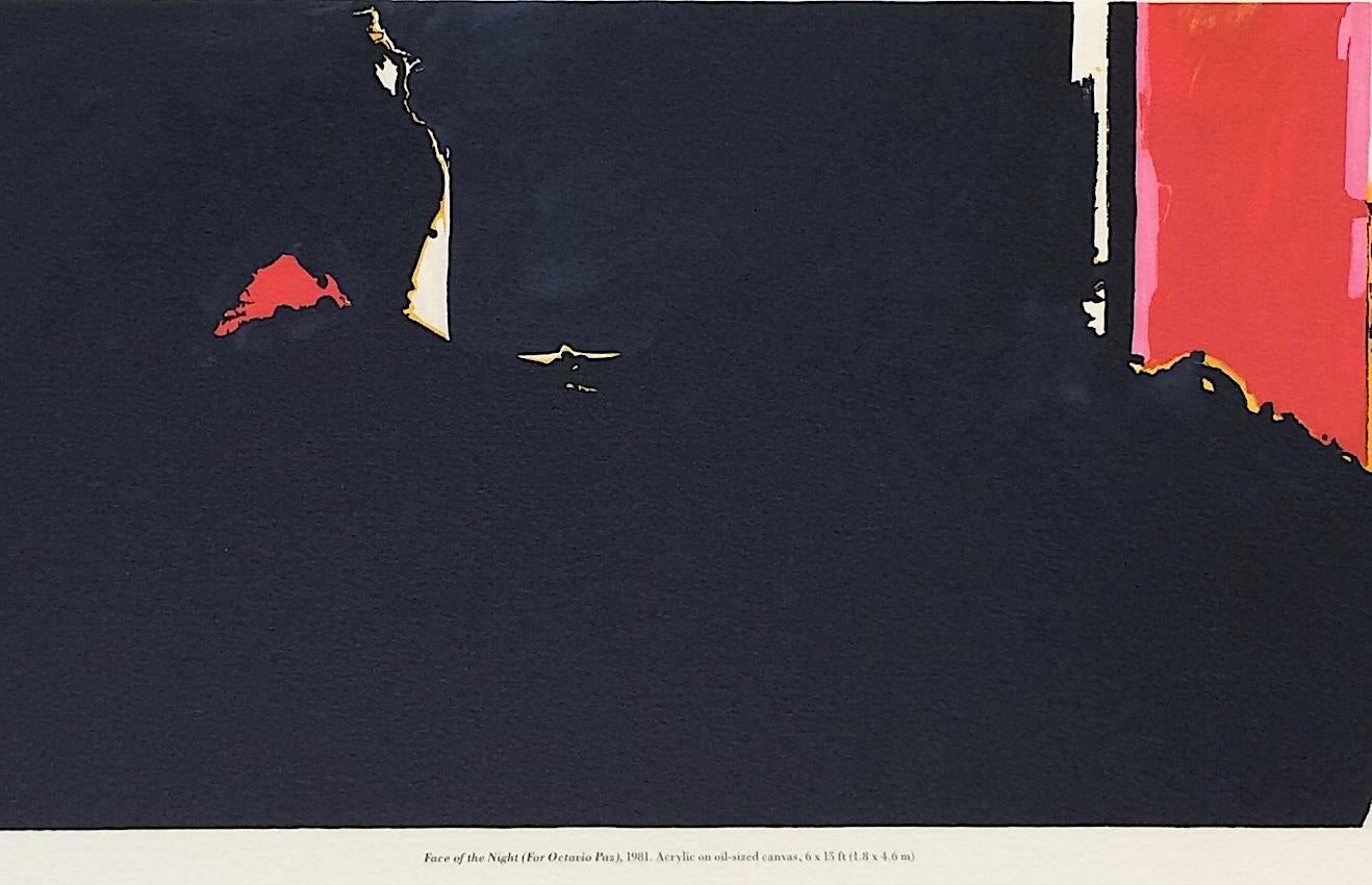 FACE OF THE NIGHT(Octavio Paz)Lithograph on Arches Paper, Abstract Expressionist For Sale 2