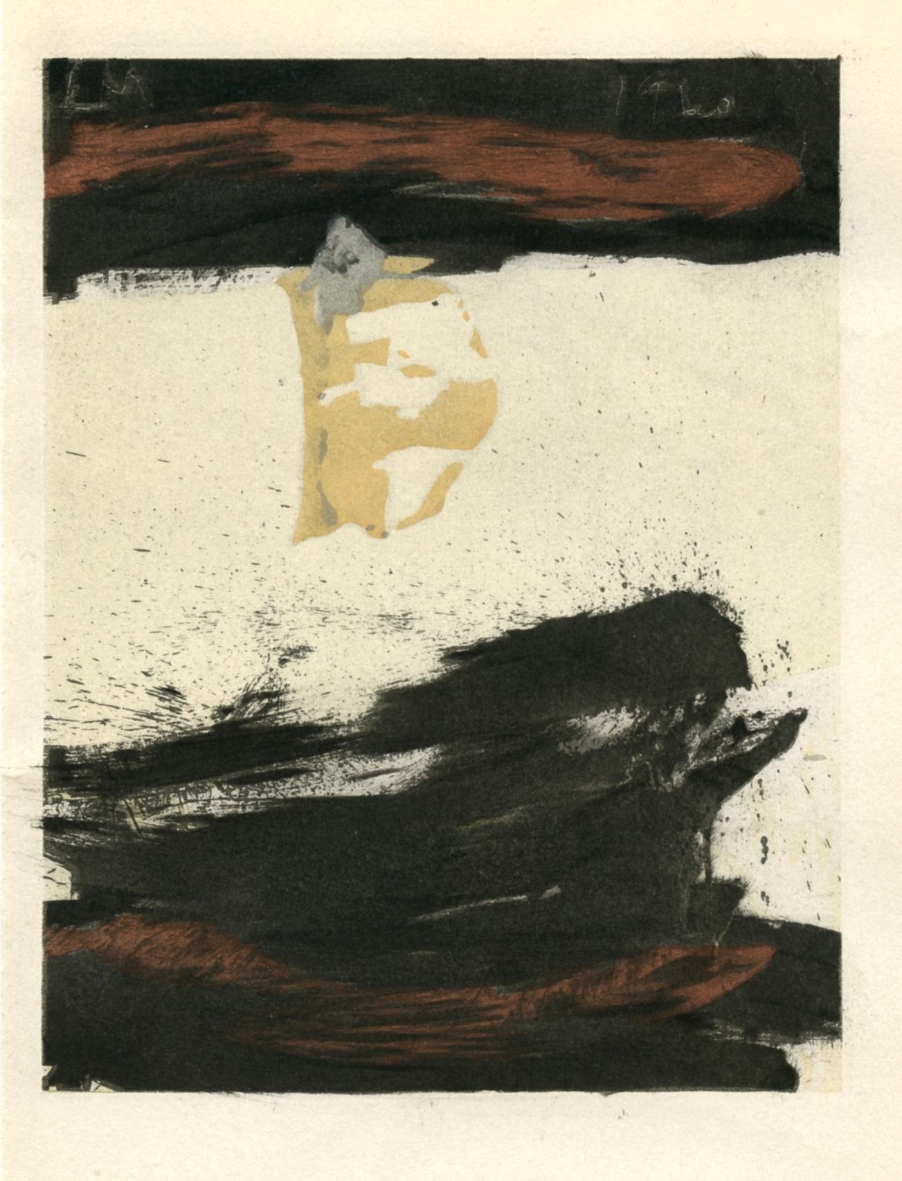 "Raging Collage" pochoir - Print by (after) Robert Motherwell