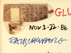 Rauschenberg- Gluts at Leo Castelli- Pop Art Vintage HAND SIGNED