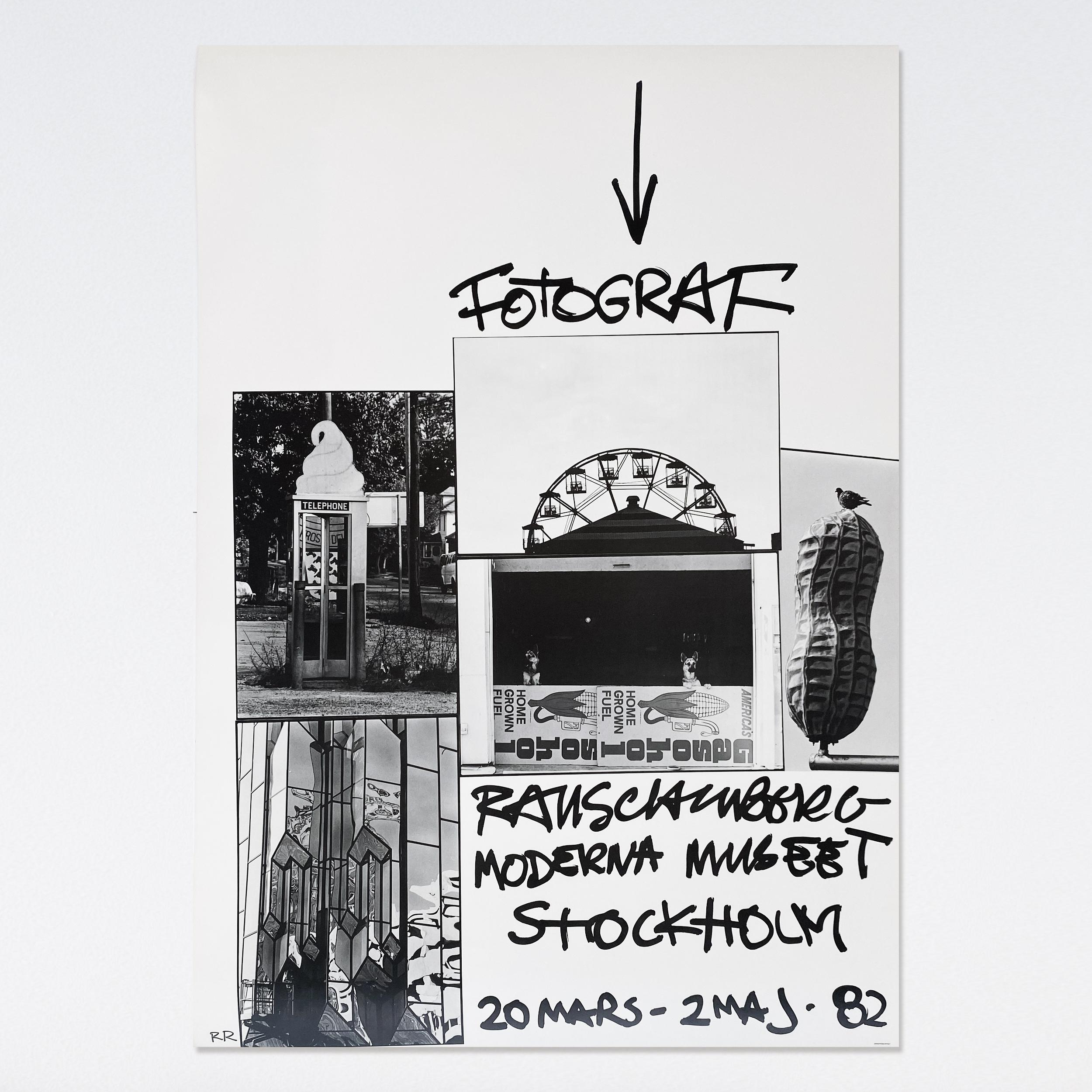 Robert Rauschenberg, Fotograf, manifesto della mostra 1982 - Art Contemporaneo di (After) Robert Rauschenberg