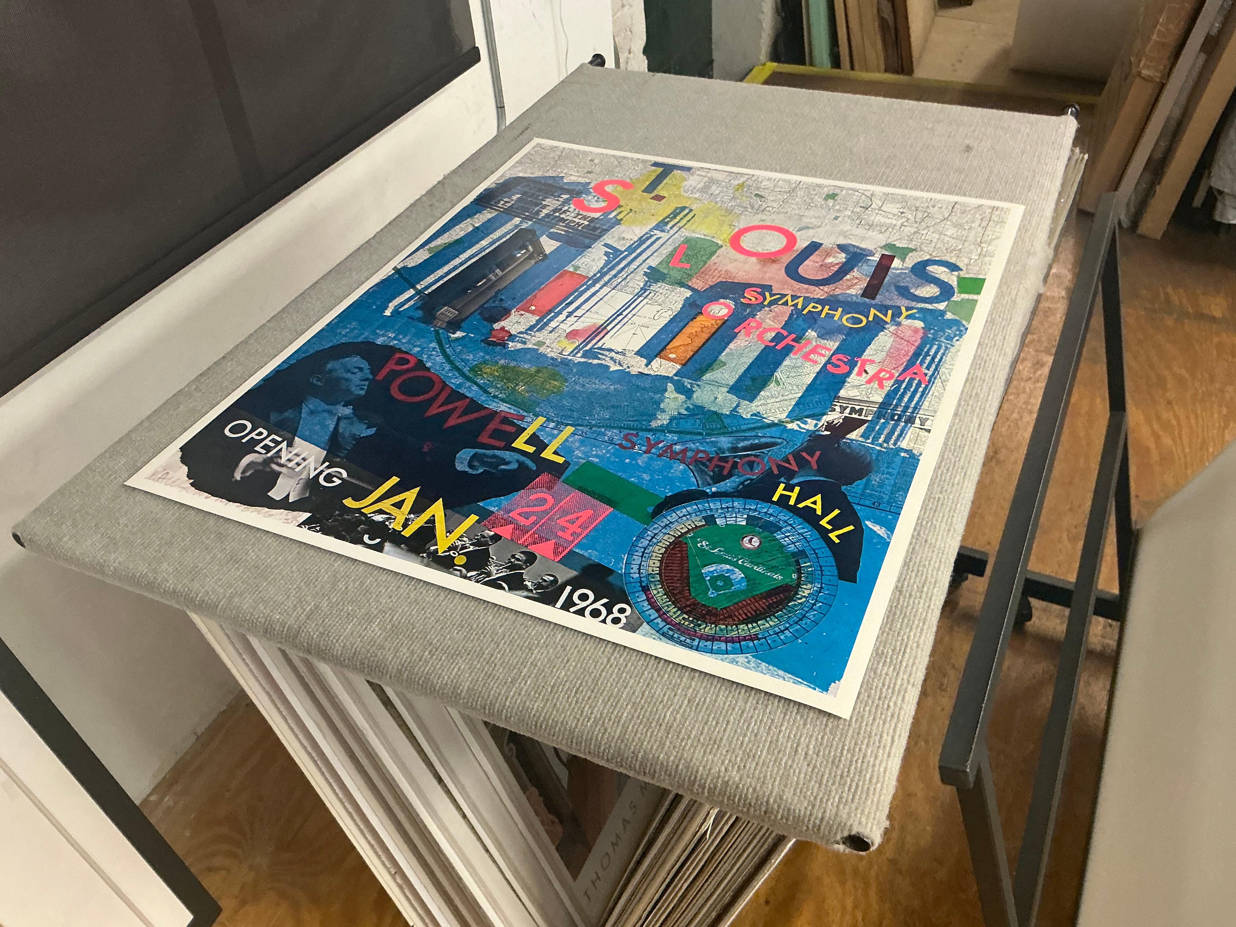 Rauschenberg Orquesta Sinfónica de San Luis Vintage Pop Art 8