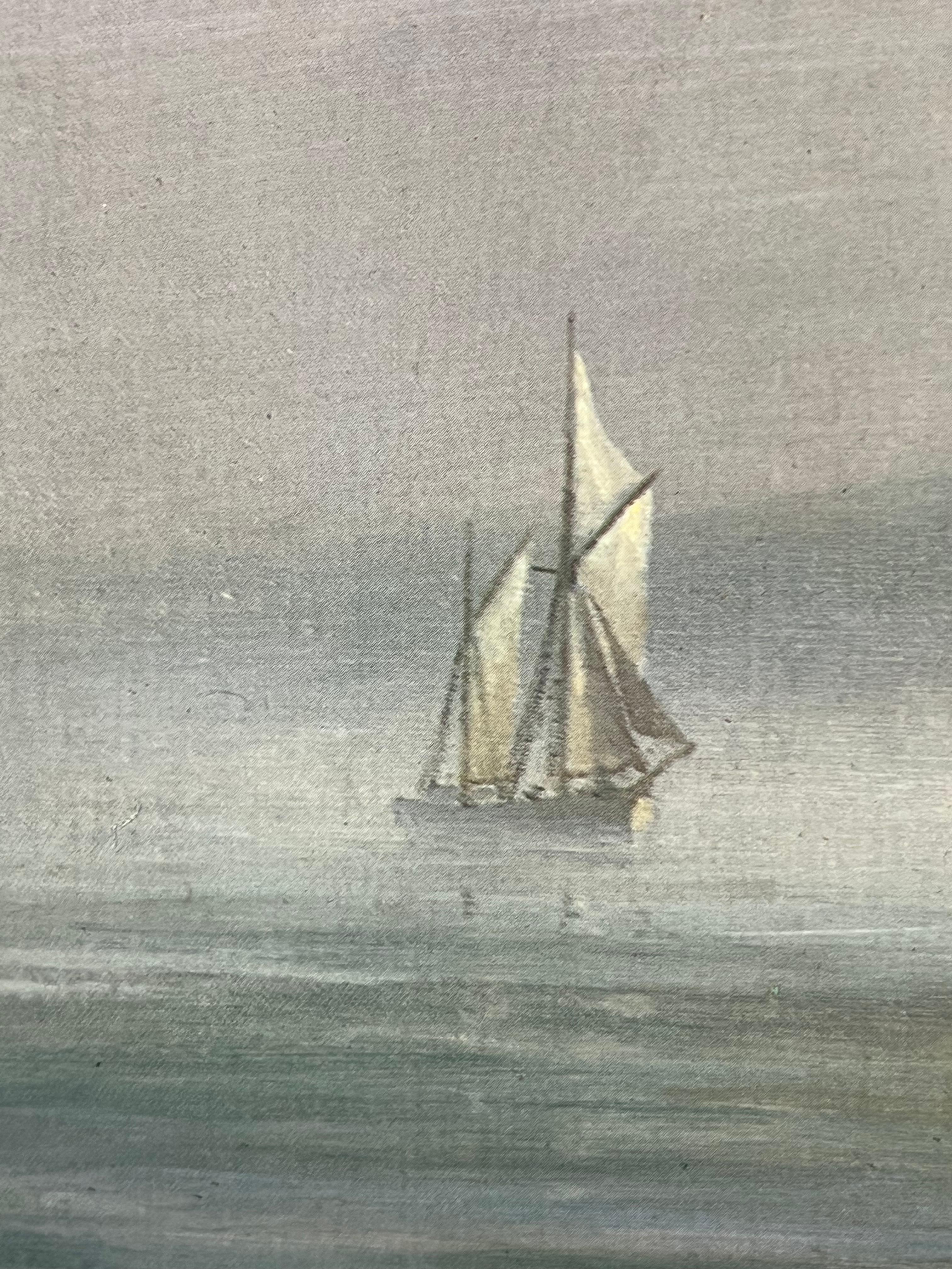Veliero classico al largo della costa inglese, il Needles 2