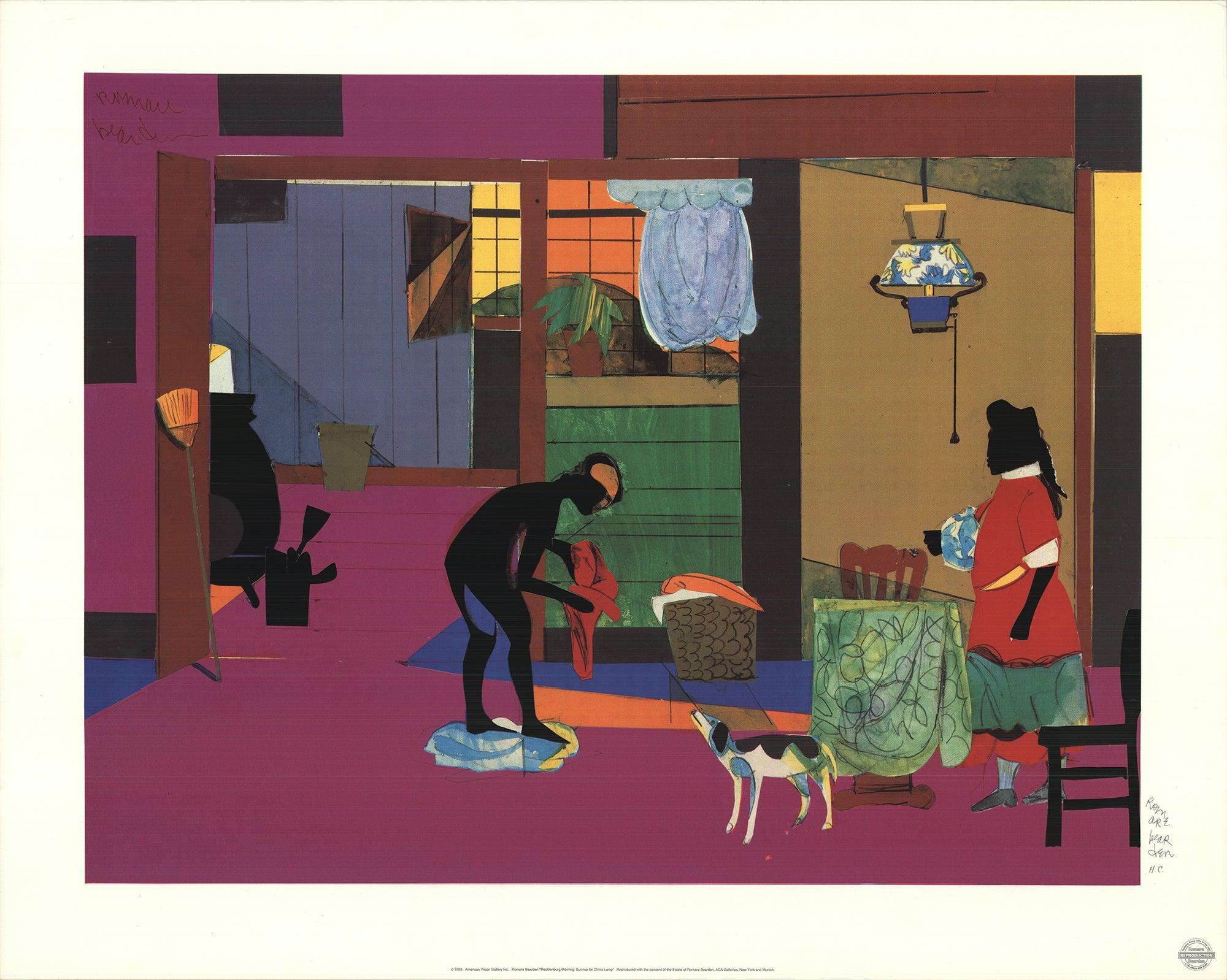 Bearden-Mecklenburg Morning: Serigrafia "Sunrise for China Lamp